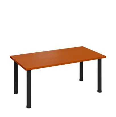 G-43 Konferenční stolek 1200 x 600 mm, deska 25 mm, třešeň šumavská / nohy černé RAL9005