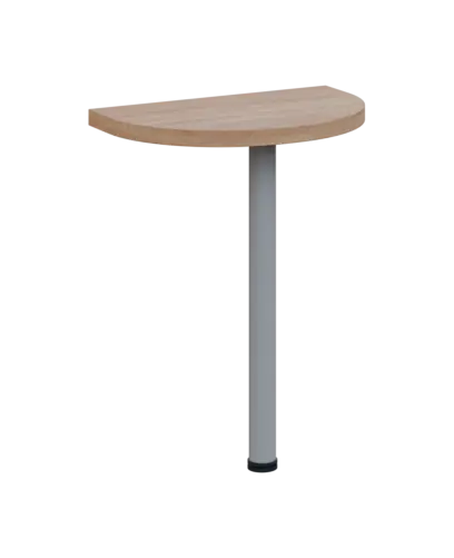 SIJD - 60 přístavba jednací, kovová podnož stříbrná, síla desky 36 mm, široká 600 mm, dub bardolino