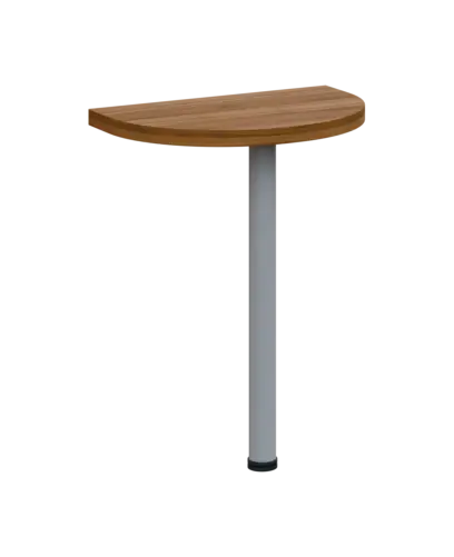 SIJD - 60 přístavba jednací, kovová podnož stříbrná, síla desky 36 mm, široká 600 mm, ořech světlý