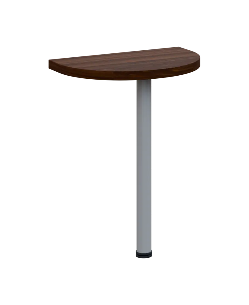 SIJD - 60 přístavba jednací, kovová podnož stříbrná, síla desky 36 mm, široká 600 mm, ořech královský