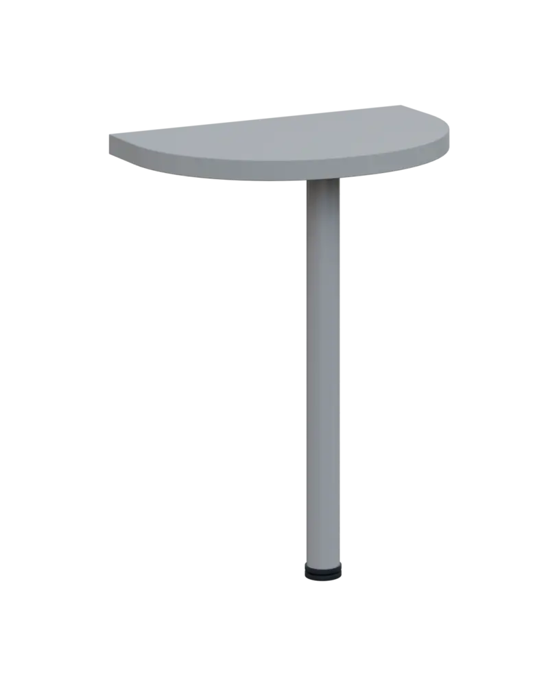 SIJD - 60 přístavba jednací, kovová podnož stříbrná, síla desky 36 mm, široká 600 mm, šedá