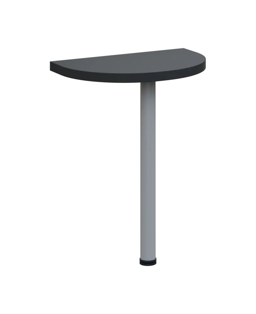 SIJD - 60 přístavba jednací, kovová podnož stříbrná, síla desky 36 mm, široká 600 mm, antracit