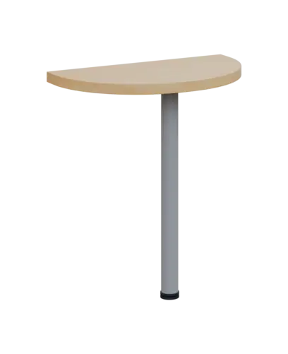 SIJD - 80 přístavba jednací, kovová podnož stříbrná, síla desky 36 mm, široká 800 mm, bříza světlá