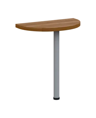 SIJD - 80 přístavba jednací, kovová podnož stříbrná, síla desky 36 mm, široká 800 mm, ořech světlý