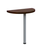 SIJD - 80 přístavba jednací, kovová podnož stříbrná, síla desky 36 mm, široká 800 mm, ořech královsk