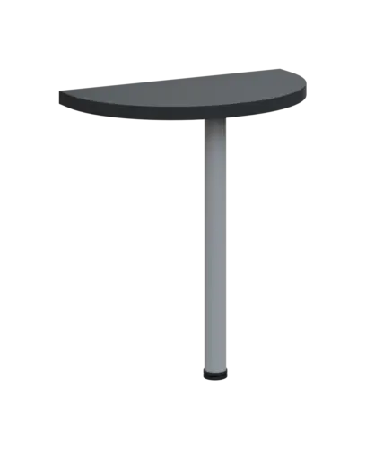 SIJD - 80 přístavba jednací, kovová podnož stříbrná, síla desky 36 mm, široká 800 mm, antracit