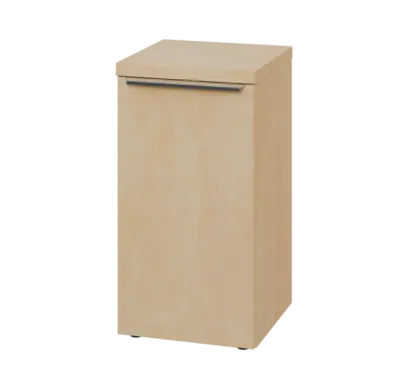 SIN 2 - 4D kancelářská skříň, 1-dveřová, levá, 770x400x400, bříza světlá