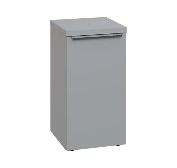 SIN 2 - 4D kancelářská skříň, 1-dveřová, pravá, 770x400x400, šedá