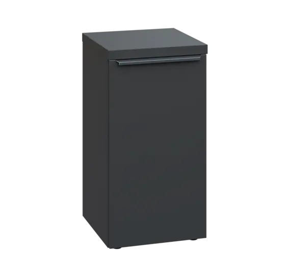 SIN 2 - 4D kancelářská skříň, 1-dveřová, pravá, 770x400x400, antracit