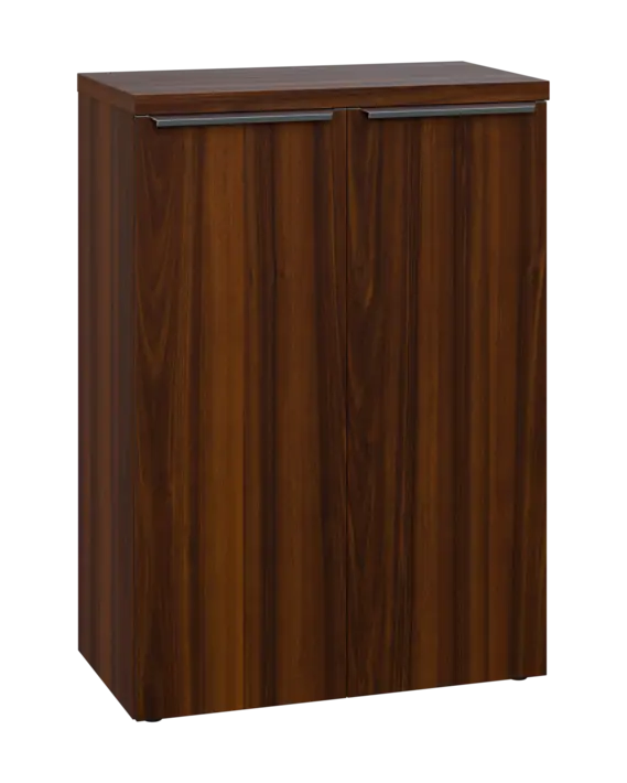 SIN 3 - 8D kancelářská skříň, 2-dveřová, 1120x800x400, ořech královský