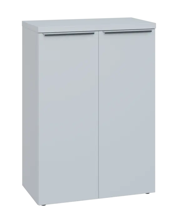 SIN 3 - 8D kancelářská skříň, 2-dveřová, 1120x800x400, bílá