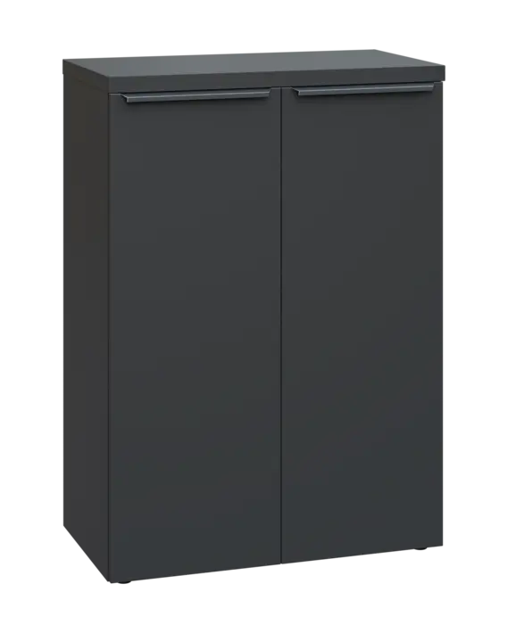 SIN 3 - 8D kancelářská skříň, 2-dveřová, 1120x800x400, antracit