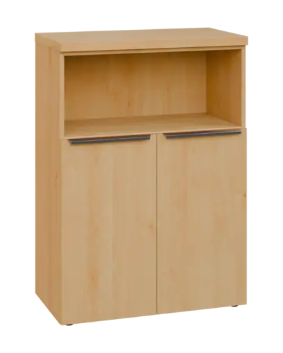 SIN 3 - 8DN kancelářská skříň, 2-dveřová/nika, 1120x800x400, javor horský