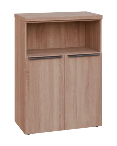 SIN 3 - 8DN kancelářská skříň, 2-dveřová/nika, 1120x800x400, dub bardolino