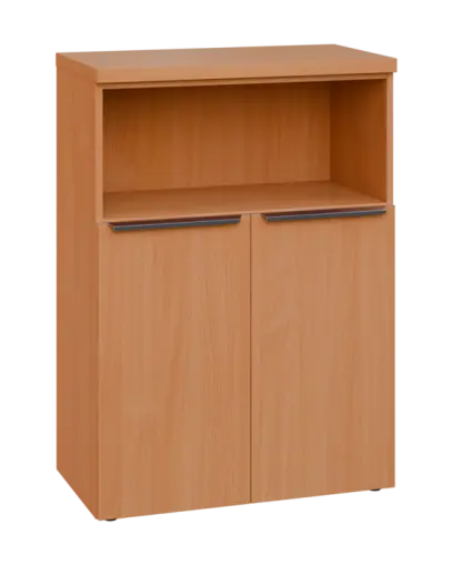SIN 3 - 8DN kancelářská skříň, 2-dveřová/nika, 1120x800x400, buk royal