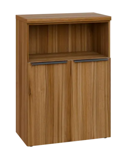 SIN 3 - 8DN kancelářská skříň, 2-dveřová/nika, 1120x800x400, ořech světlý