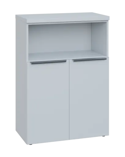 SIN 3 - 8DN kancelářská skříň, 2-dveřová/nika, 1120x800x400, bílá