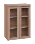 SIN 3 - 8S kancelářská skříň, 2-dveřová/prosklená, 1120x800x400, dub bardolino