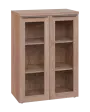 SIN 3 - 8S kancelářská skříň, 2-dveřová/prosklená, 1120x800x400, dub bardolino