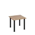 G-43 Konferenční stolek 600 x 600 mm, deska 18 mm, dub bardolino / nohy černé RAL9005
