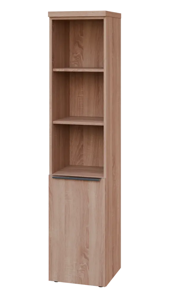 SIN 5 - 4DN3 kancelářská skříň, 1-dveřová/nika, levá, 1820x400x400, dub bardolino