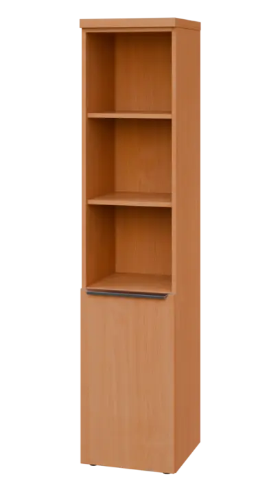 SIN 5 - 4DN3 kancelářská skříň, 1-dveřová/nika, levá, 1820x400x400, buk royal