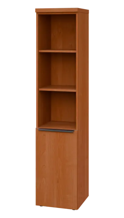 SIN 5 - 4DN3 kancelářská skříň, 1-dveřová/nika, levá, 1820x400x400, olše jantar