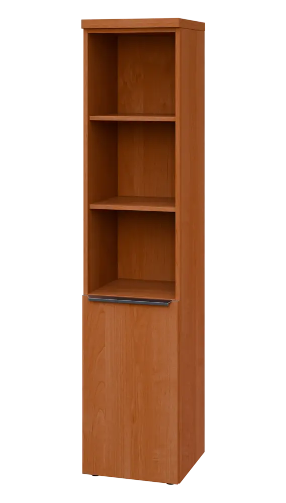 SIN 5 - 4DN3 kancelářská skříň, 1-dveřová/nika, levá, 1820x400x400, olše jantar