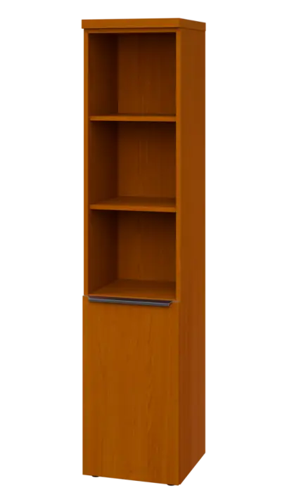 SIN 5 - 4DN3 kancelářská skříň, 1-dveřová/nika, levá, 1820x400x400, třešeň šumavská