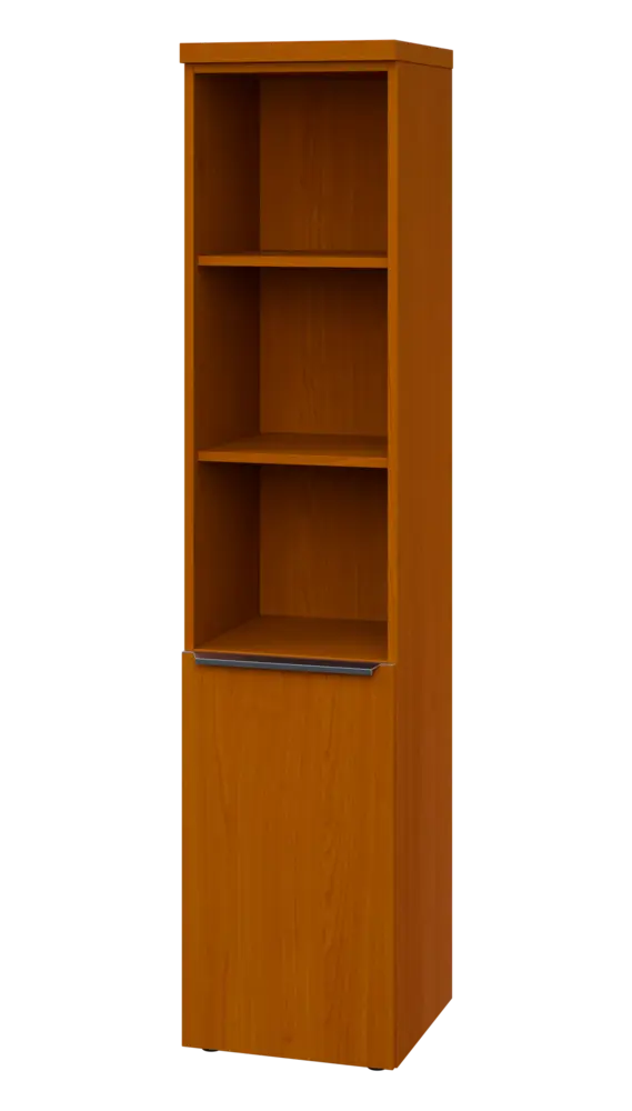 SIN 5 - 4DN3 kancelářská skříň, 1-dveřová/nika, levá, 1820x400x400, třešeň šumavská