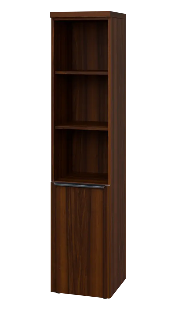 SIN 5 - 4DN3 kancelářská skříň, 1-dveřová/nika, levá, 1820x400x400, ořech královský