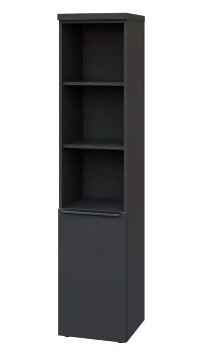 SIN 5 - 4DN3 kancelářská skříň, 1-dveřová/nika, levá, 1820x400x400, antracit