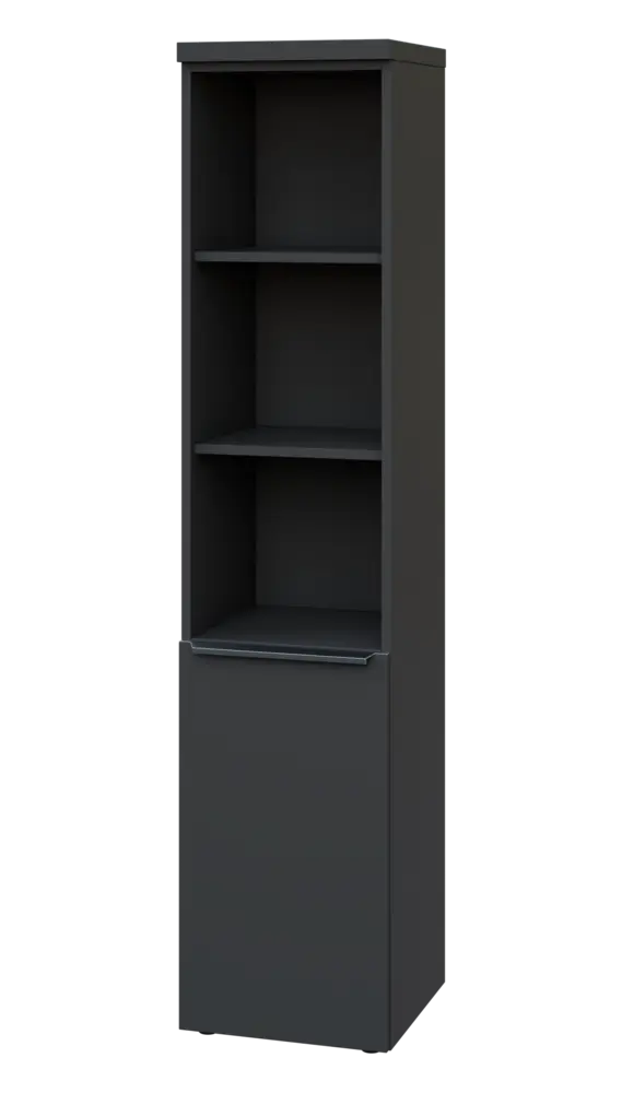 SIN 5 - 4DN3 kancelářská skříň, 1-dveřová/nika, levá, 1820x400x400, antracit