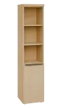 SIN 5 - 4DN3 kancelářská skříň, 1-dveřová/nika, pravá, 1820x400x400, bříza světlá