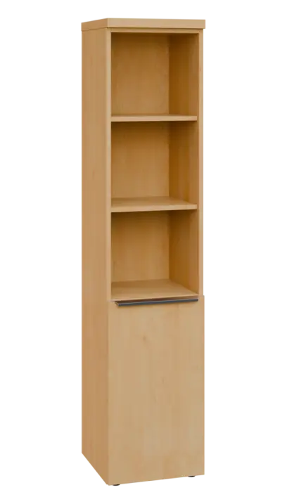 SIN 5 - 4DN3 kancelářská skříň, 1-dveřová/nika, pravá, 1820x400x400, javor horský