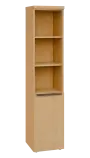 SIN 5 - 4DN3 kancelářská skříň, 1-dveřová/nika, pravá, 1820x400x400, javor horský