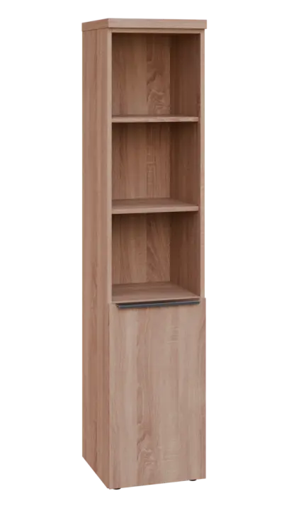 SIN 5 - 4DN3 kancelářská skříň, 1-dveřová/nika, pravá, 1820x400x400, dub bardolino