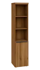 SIN 5 - 4DN3 kancelářská skříň, 1-dveřová/nika, pravá, 1820x400x400, ořech světlý