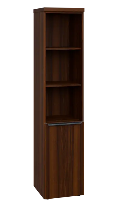 SIN 5 - 4DN3 kancelářská skříň, 1-dveřová/nika, pravá, 1820x400x400, ořech královský