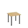 G-43 Konferenční stolek 600 x 600 mm, deska 18 mm, javor horský / nohy chrom