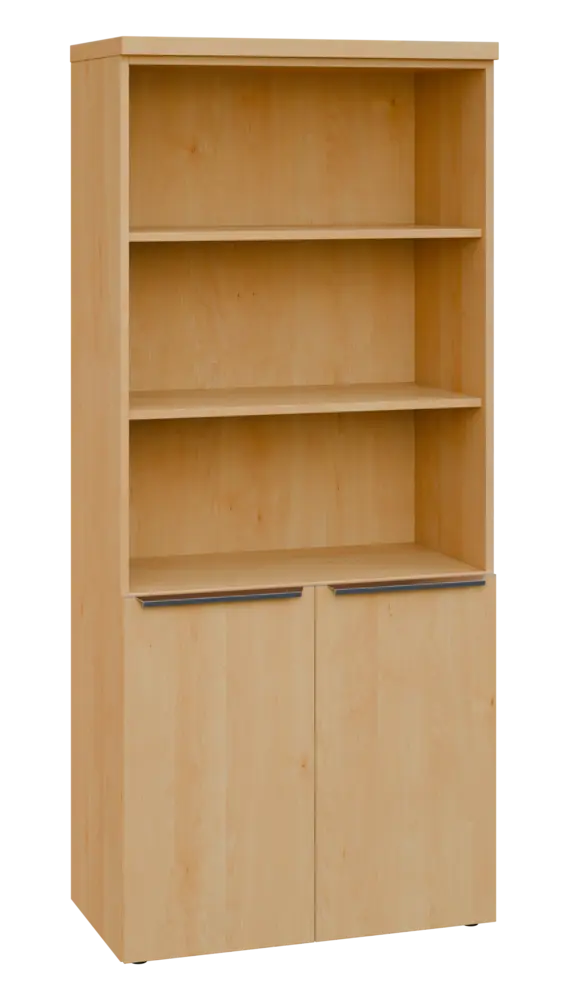 SIN 5 - 8DN3 kancelářská skříň, 2-dveřová/nika, 1820x800x400, javor horský