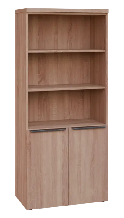 SIN 5 - 8DN3 kancelářská skříň, 2-dveřová/nika, 1820x800x400, dub bardolino