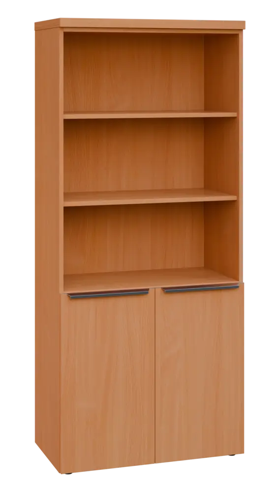 SIN 5 - 8DN3 kancelářská skříň, 2-dveřová/nika, 1820x800x400, buk royal