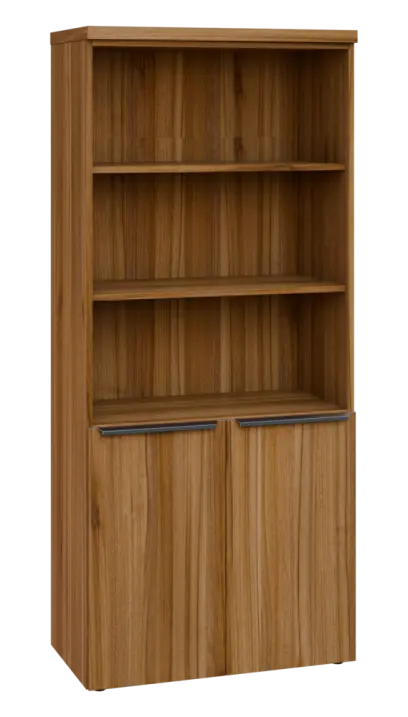 SIN 5 - 8DN3 kancelářská skříň, 2-dveřová/nika, 1820x800x400, ořech světlý