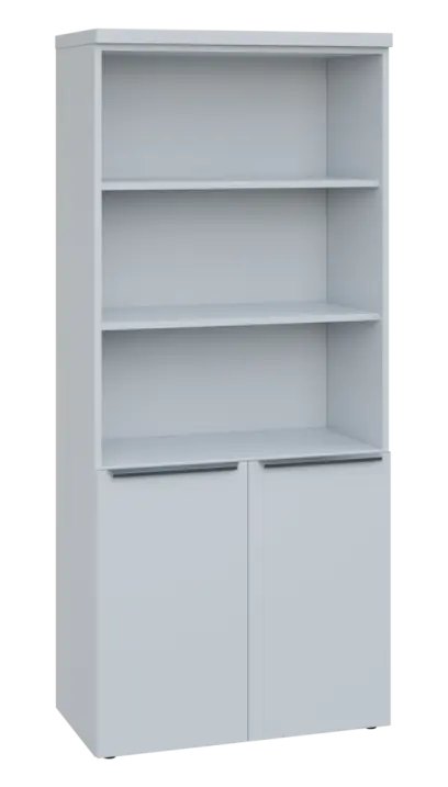 SIN 5 - 8DN3 kancelářská skříň, 2-dveřová/nika, 1820x800x400, bílá