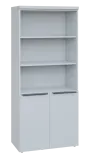 SIN 5 - 8DN3 kancelářská skříň, 2-dveřová/nika, 1820x800x400, bílá