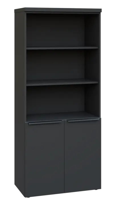 SIN 5 - 8DN3 kancelářská skříň, 2-dveřová/nika, 1820x800x400, antracit