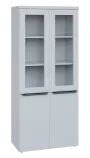 SIN 5 - 8DS kancelářská skříň, 4-dveřová/prosklená, 1820x800x400, bílá