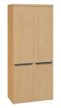 SIN 5 - 84D kancelářská skříň, 4-dveřová, 1820x800x400, javor horský