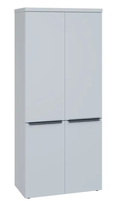 SIN 5 - 84D kancelářská skříň, 4-dveřová, 1820x800x400, bílá